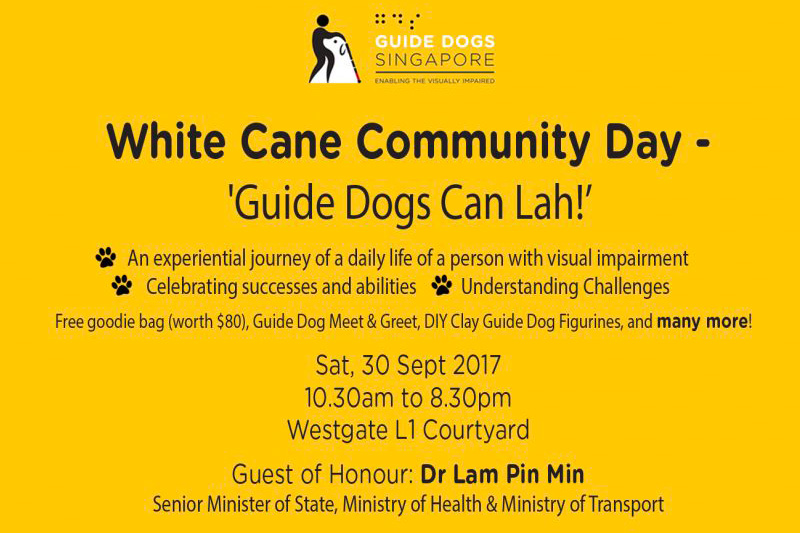 White Cane Community Day 2017 - Guide Dogs Can Lah!