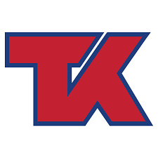 Teekay Marine logo featuring capital letters 'T' and 'K' in red, outlined in blue, symbolising quality and appearing on the funnel of Teekay's ships.